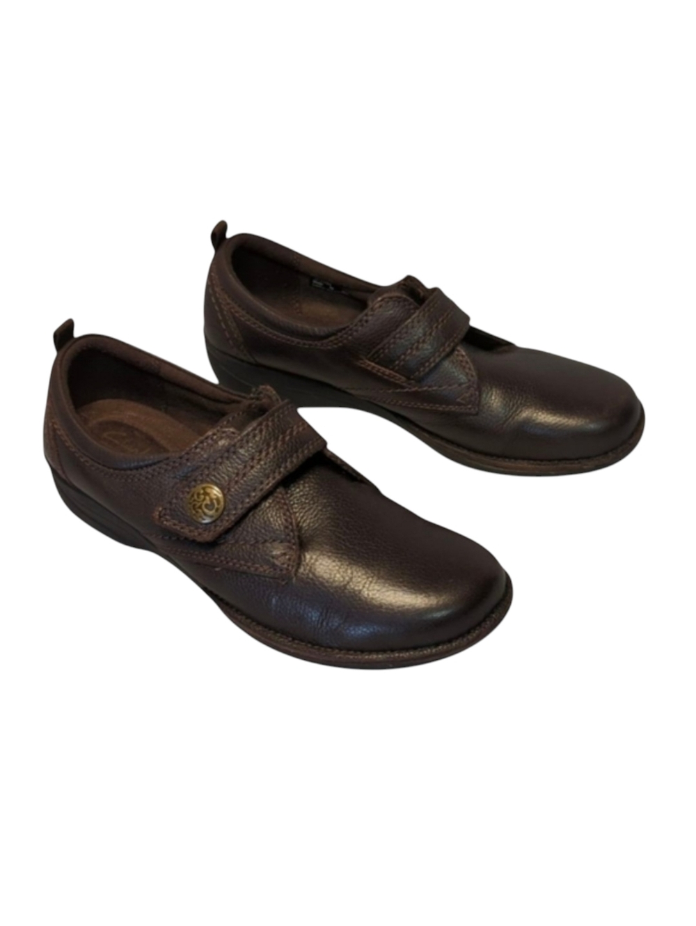 Clarks Collection Gaberly Brown Slip On Loafers Size 8